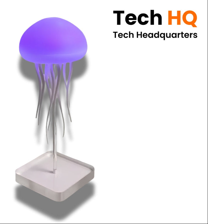 Jellyfish Projector Light RGB – Ambient Room Light with Music Sync | Rechargeable Kids Night Light & Home Decor Lamp