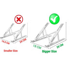 Adjustable Metal Laptop Stand – Foldable & Portable, 7 Height Levels