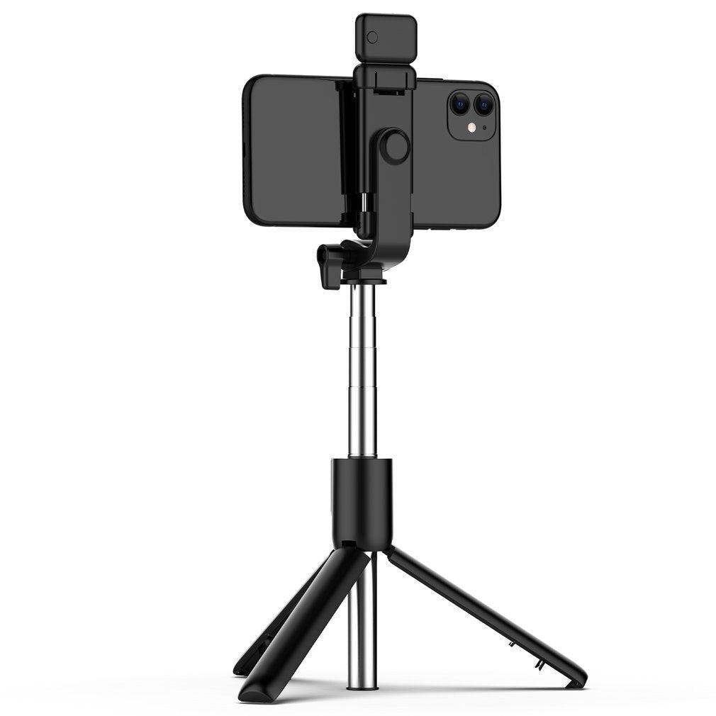 Portable selfie stick tripod with phone mount, ideal for vlogging and travel photography