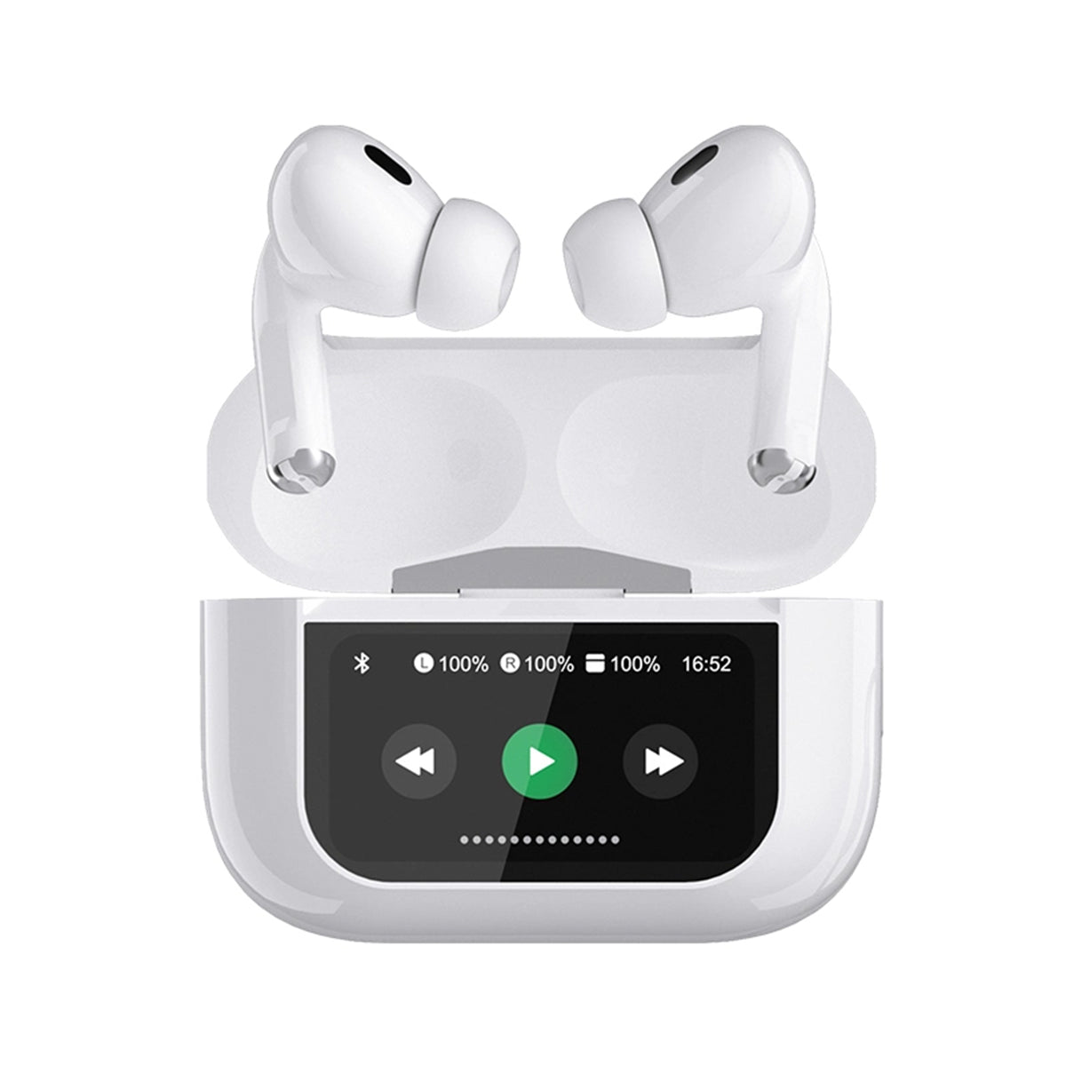 A9 Pro Wireless Earbuds with LED Display ANC/ENC Noise Cancelling Bluetooth Earphones, Touch Control