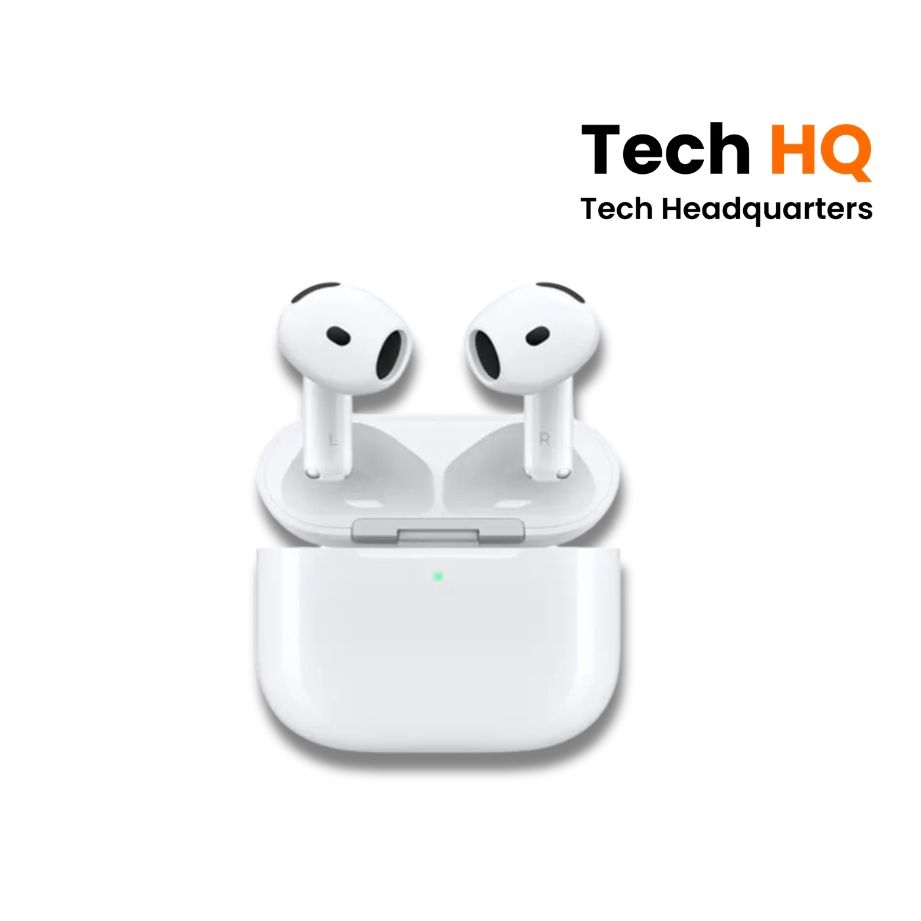 THQ AirPods 4 Pro Premium Wireless Earbuds with ANC Noise Cancellation, Wireless Charging, Bluetooth 5.0, Crystal Clear Sound, Deep Bass & Long Battery Life