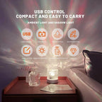 3D Galaxy Water Light USB/Battery Powered Aurora Projector, 16 Colors