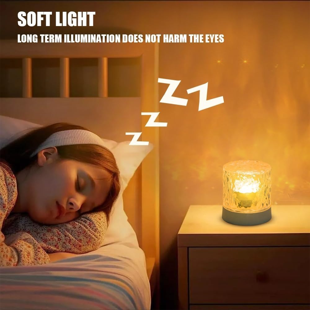 3D Galaxy Water Light USB/Battery Powered Aurora Projector, 16 Colors