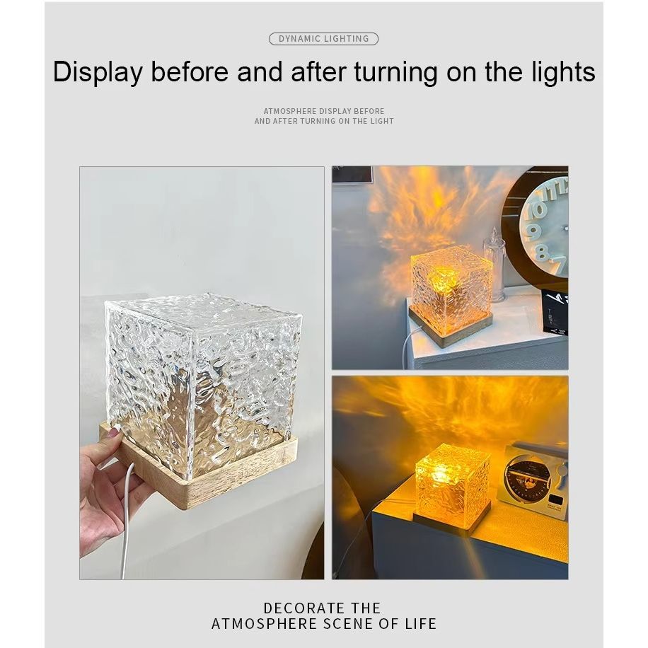 3D Galaxy Water Light USB/Battery Powered Aurora Projector, 16 Colors