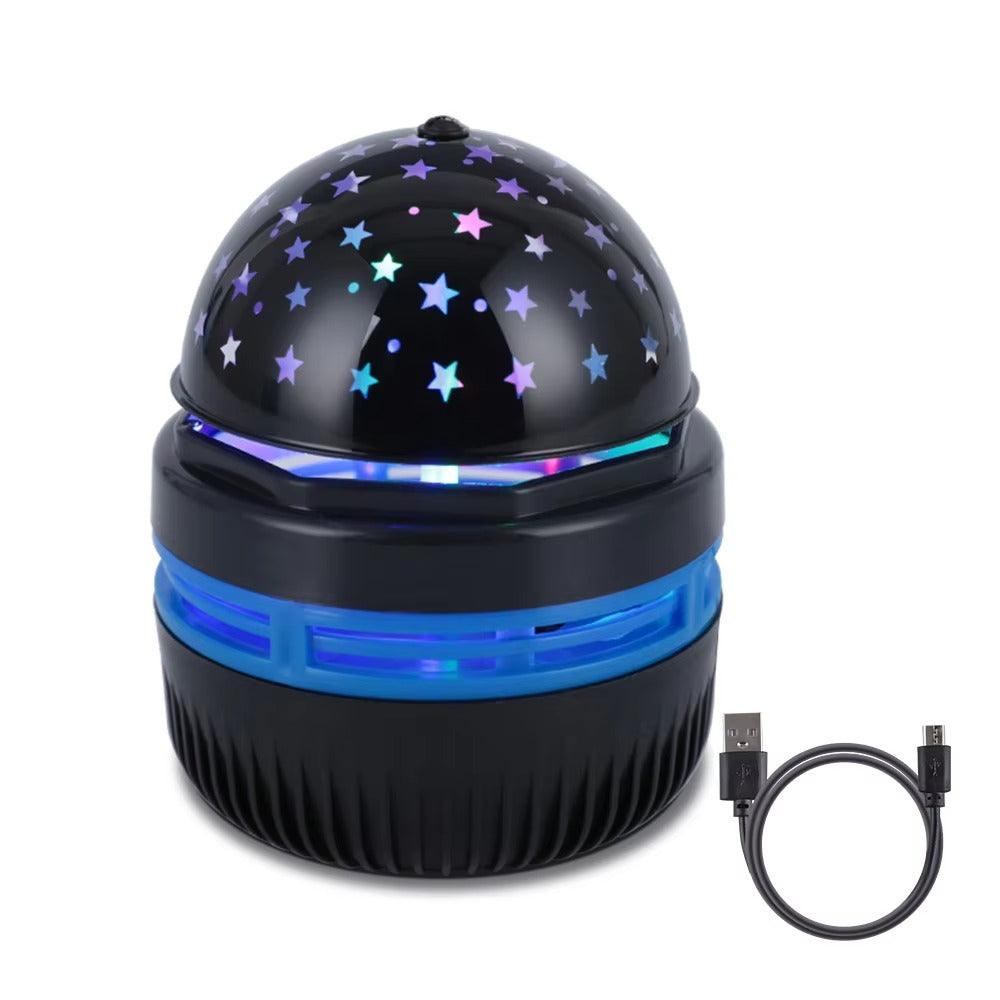 USB starry night sky projector with colorful LED lights for bedroom ambiance