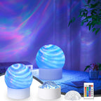 Galaxy Moon Projector Aurora Night Light with Remote, 16 Colors