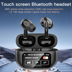 A9 Pro Wireless Earbuds with LED Display ANC/ENC Noise Cancelling Bluetooth Earphones, Touch Control