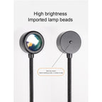 Sunset Projection Lamp USB LED Rainbow Sunset Light for Room Decor