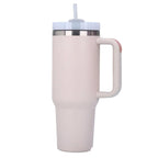40oz Insulated Tumbler with Handle – Leak-Proof Lid, Stainless Steel