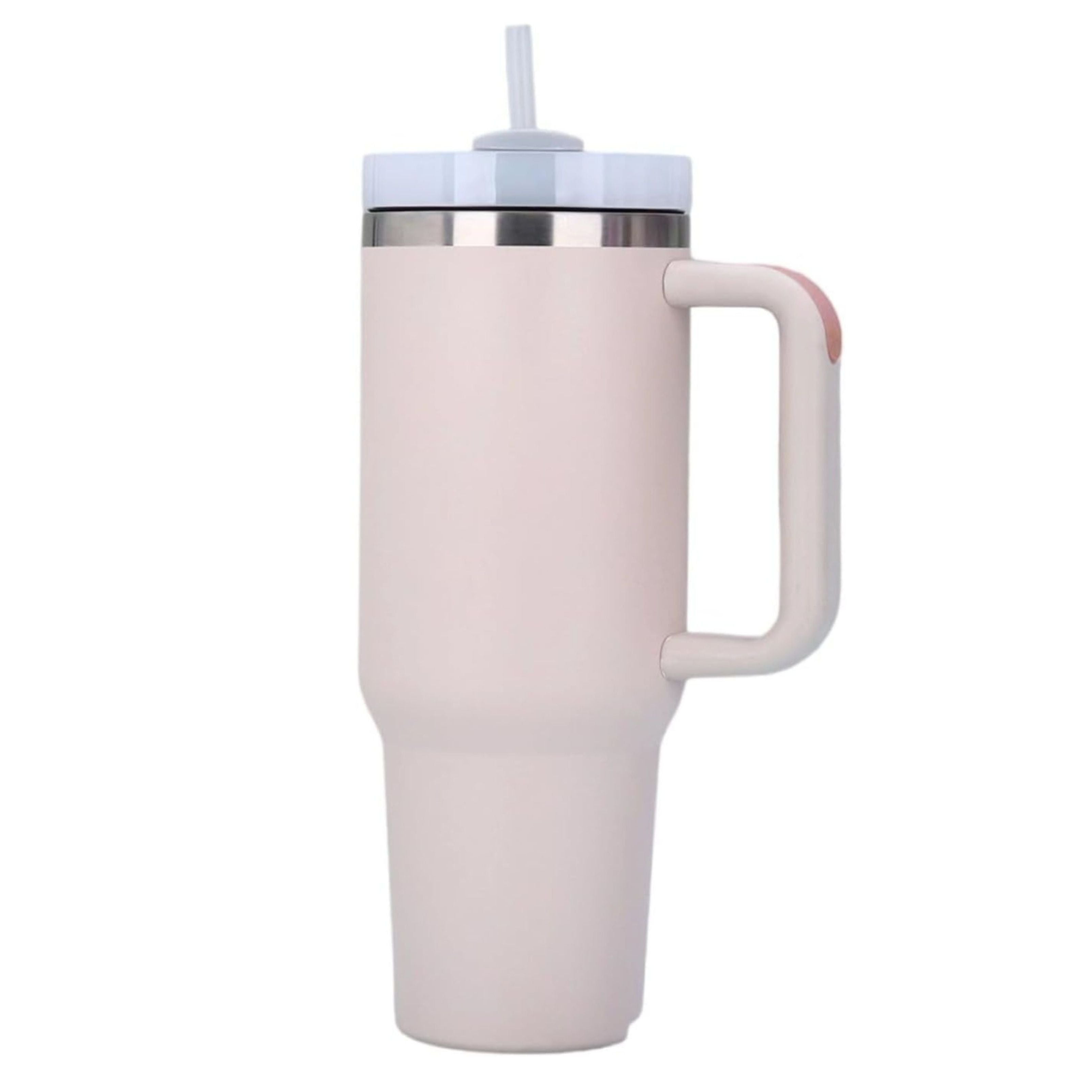 40oz Insulated Tumbler with Handle – Leak-Proof Lid, Stainless Steel