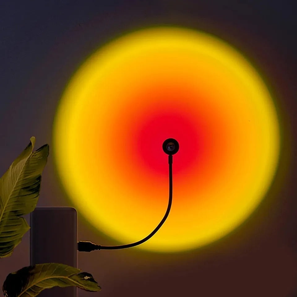Sunset Projection Lamp USB LED Rainbow Sunset Light for Room Decor