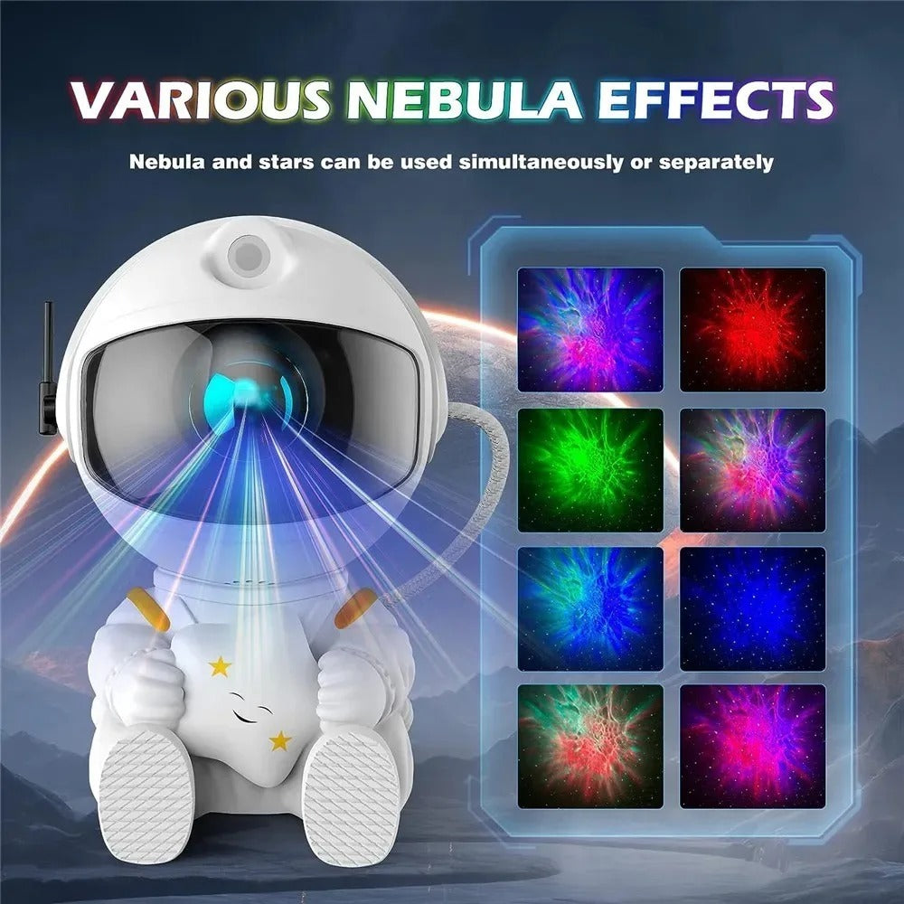 Astronaut Galaxy Projector – Starry Night Light with Remote, RGB Colors