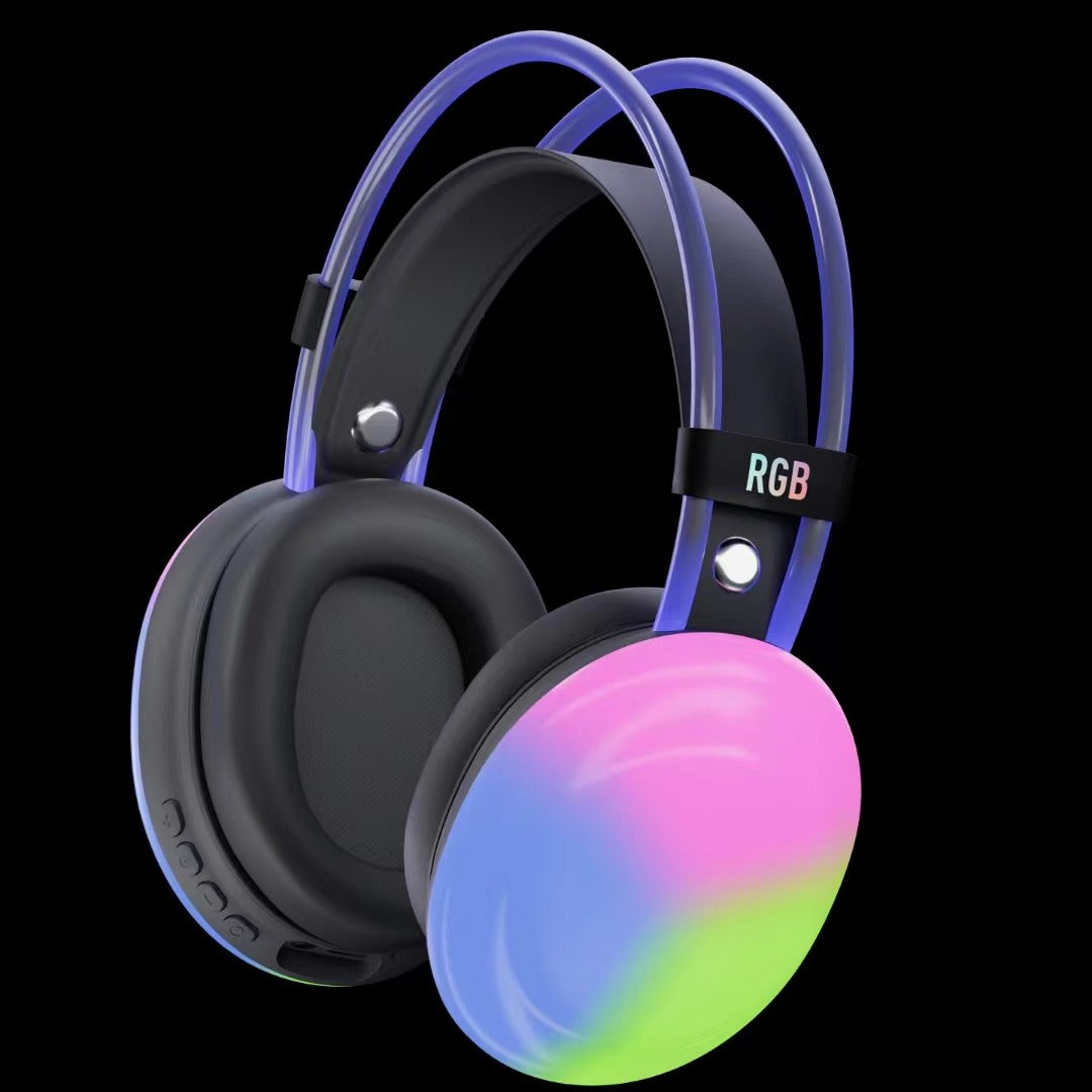 RGB Wireless Gaming Headset  Bluetooth Headphones with Mic & 400 MAH Battery