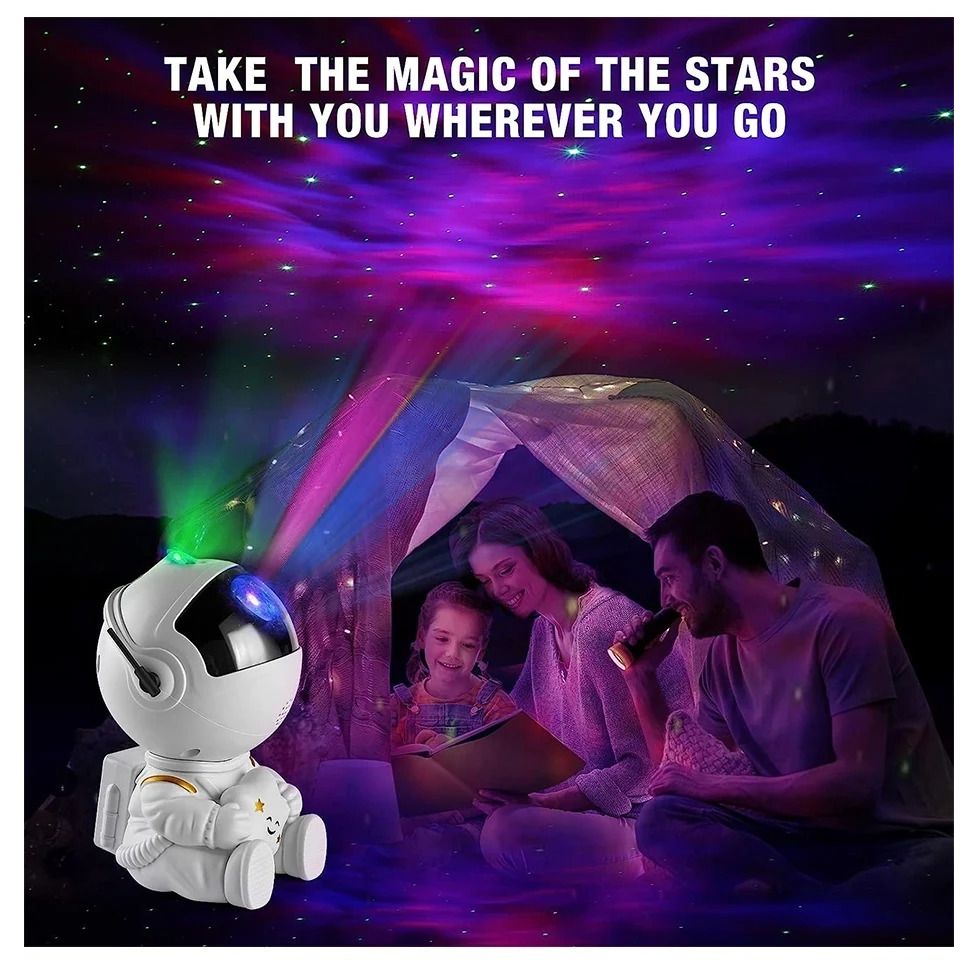 Astronaut Galaxy Projector – Starry Night Light with Remote, RGB Colors