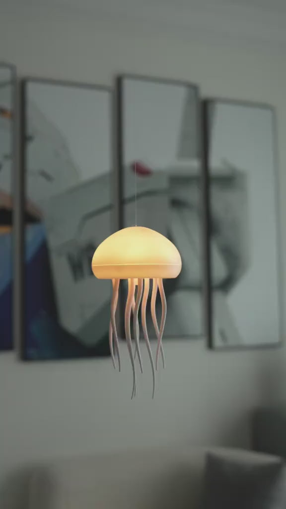 Jellyfish Projector Light RGB – Ambient Room Light with Music Sync | Rechargeable Kids Night Light & Home Decor Lamp